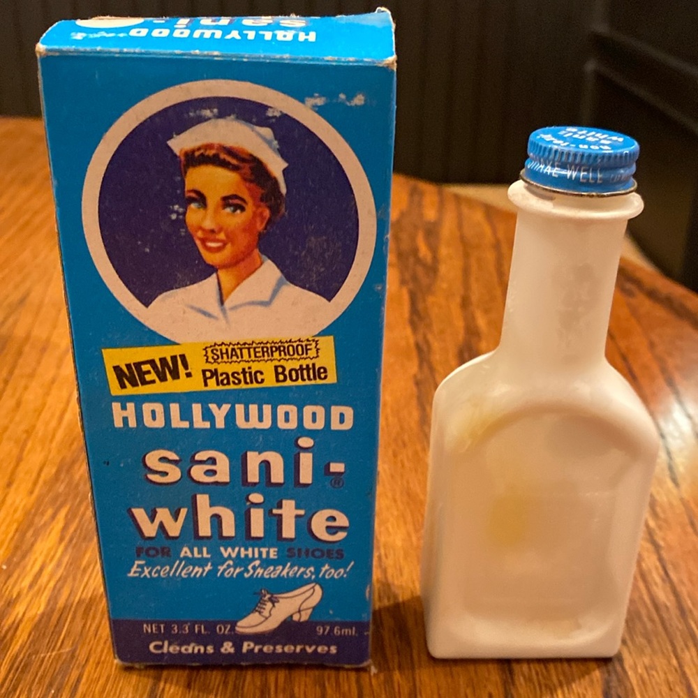 Vintage Hollywood Sani-White Original Box Display Advertising